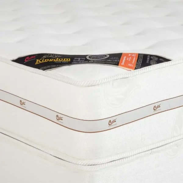 Colchão Castor Queen Size Kingdom Aloe Vera Double Face Pocket 158x198x32cm – Firmeza e Tecnologia Suíça - Imagem 3